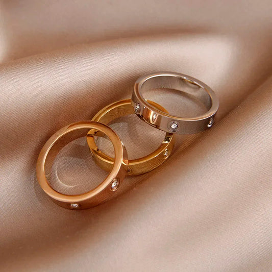 Luxury Designer Crystal Set Ring