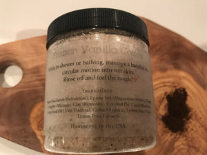 French Vanilla Coffee Herbal Body Scrub